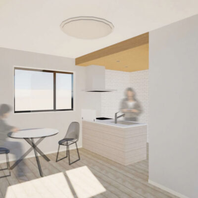 室内LDKパース画像