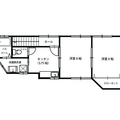 お部屋の配置や生活動線を確認しやすい間取りです。 (間取)